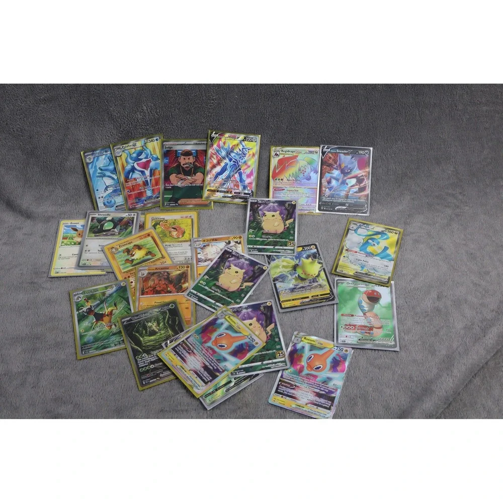 Pokemon TCG Holo & Trainer Mixed Card Lot Pikachu Rotom VSTAR Regidrago VSTAR‎